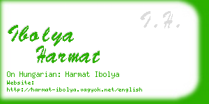 ibolya harmat business card